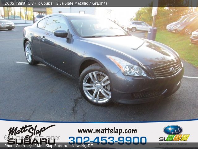 2009 Infiniti G 37 x Coupe in Blue Slate Metallic