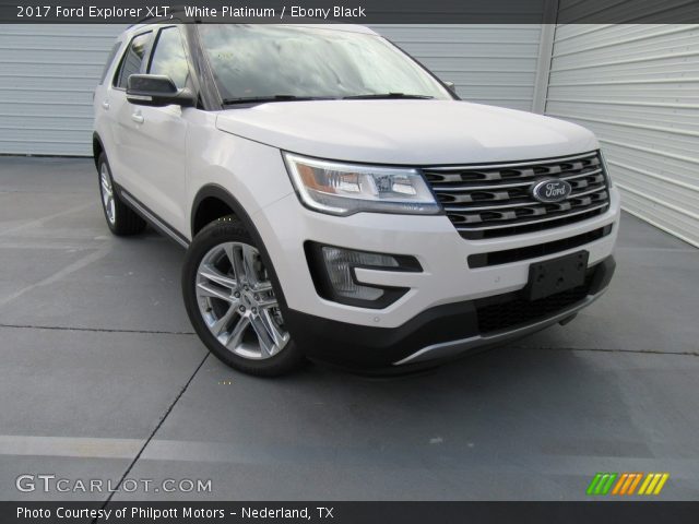 2017 Ford Explorer XLT in White Platinum