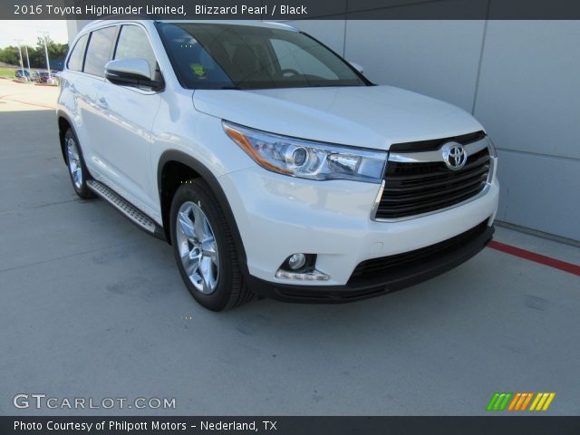 2016 Toyota Highlander Limited in Blizzard Pearl