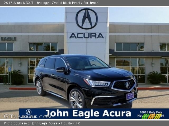 2017 Acura MDX Technology in Crystal Black Pearl