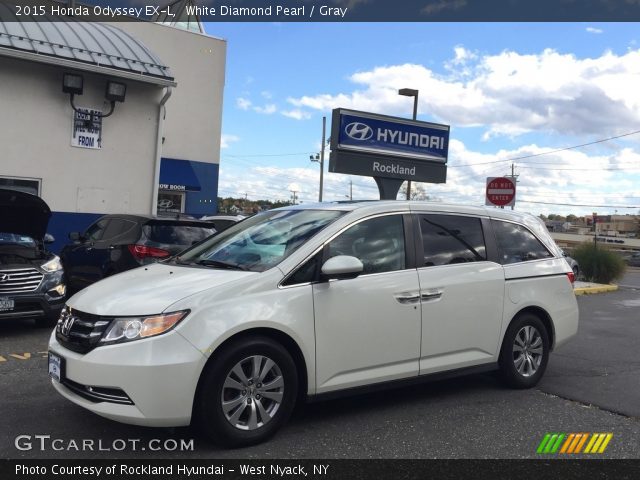 2015 Honda Odyssey EX-L in White Diamond Pearl