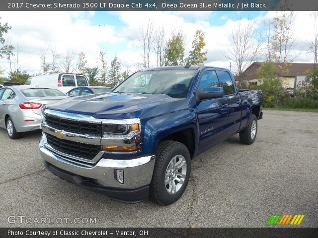 2017 Chevrolet Silverado 1500 LT Double Cab 4x4 in Deep Ocean Blue Metallic