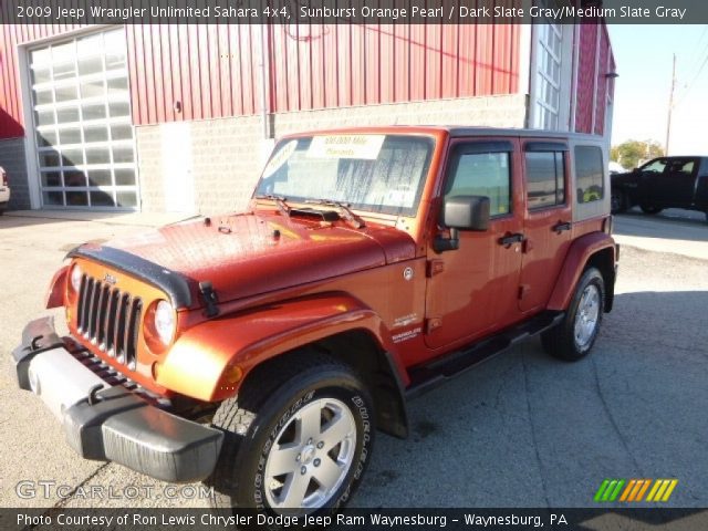 2009 Jeep Wrangler Unlimited Sahara 4x4 in Sunburst Orange Pearl