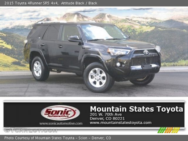 2015 Toyota 4Runner SR5 4x4 in Attitude Black