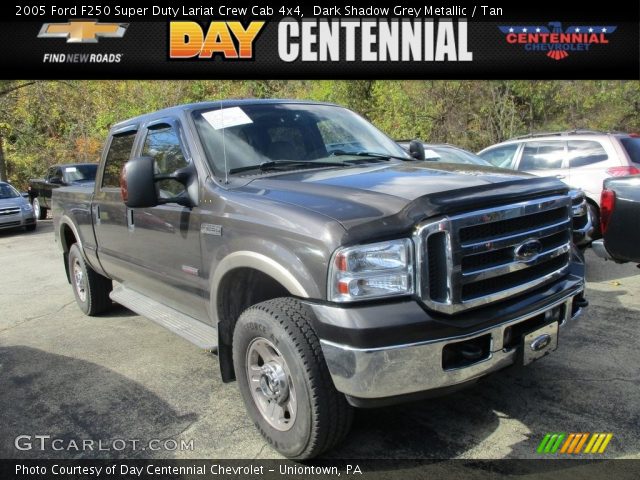 2005 Ford F250 Super Duty Lariat Crew Cab 4x4 in Dark Shadow Grey Metallic
