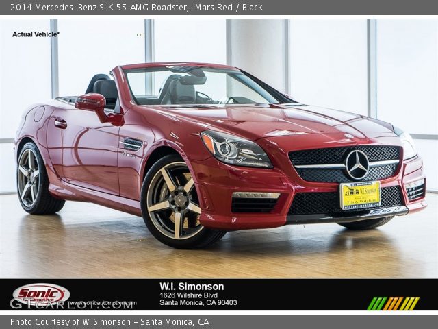2014 Mercedes-Benz SLK 55 AMG Roadster in Mars Red