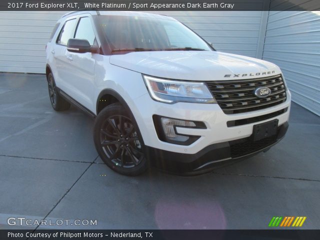 2017 Ford Explorer XLT in White Platinum