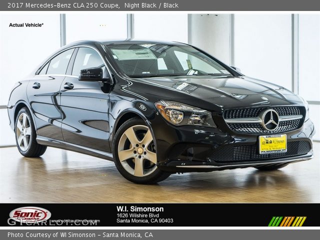 2017 Mercedes-Benz CLA 250 Coupe in Night Black
