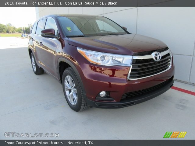 2016 Toyota Highlander LE Plus in Ooh La La Rouge Mica