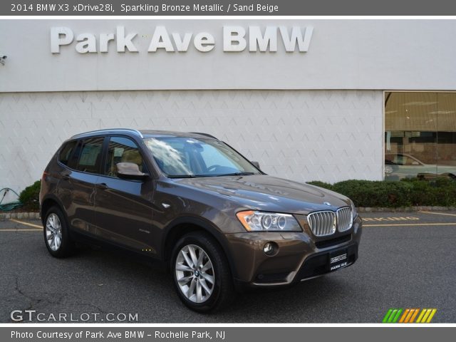 2014 BMW X3 xDrive28i in Sparkling Bronze Metallic