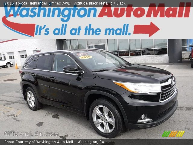 2015 Toyota Highlander Limited AWD in Attitude Black Metallic