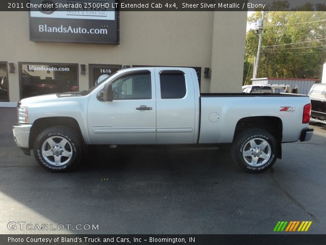 2011 Chevrolet Silverado 2500HD LT Extended Cab 4x4 in Sheer Silver Metallic