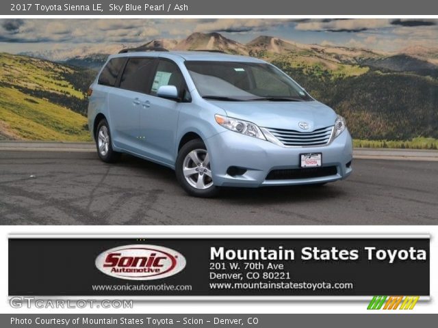 2017 Toyota Sienna LE in Sky Blue Pearl