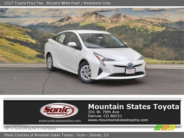 2017 Toyota Prius Two in Blizzard White Pearl