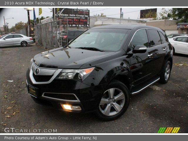 2010 Acura MDX Technology in Crystal Black Pearl