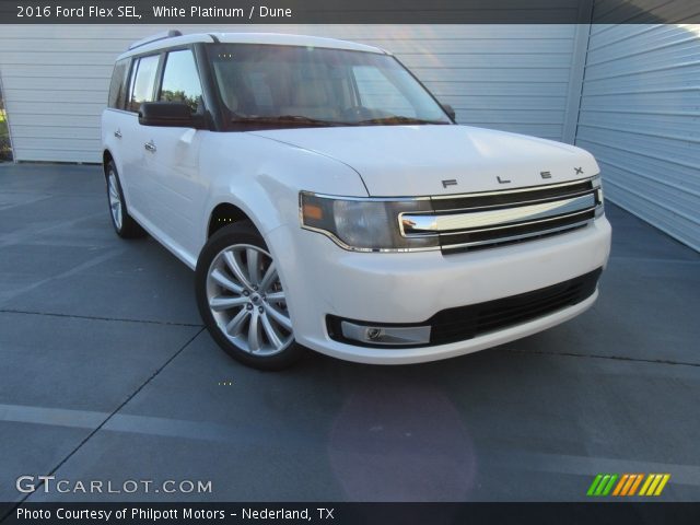 2016 Ford Flex SEL in White Platinum