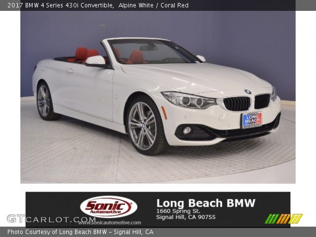 2017 BMW 4 Series 430i Convertible in Alpine White