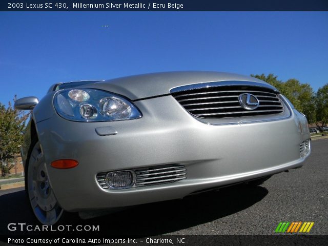 2003 Lexus SC 430 in Millennium Silver Metallic