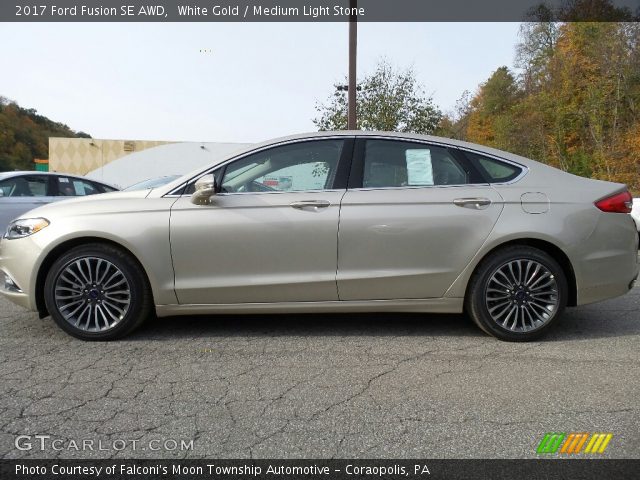 2017 Ford Fusion SE AWD in White Gold