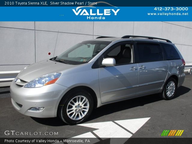 2010 Toyota Sienna XLE in Silver Shadow Pearl