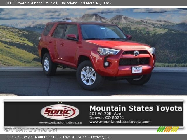 2016 Toyota 4Runner SR5 4x4 in Barcelona Red Metallic