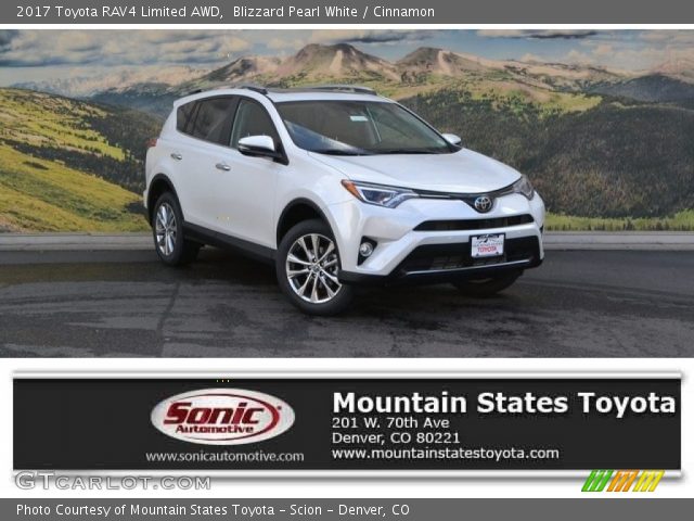 2017 Toyota RAV4 Limited AWD in Blizzard Pearl White