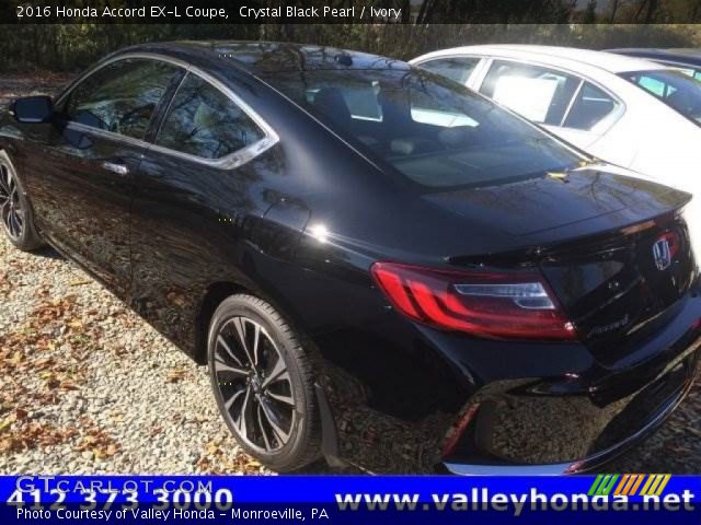 2016 Honda Accord EX-L Coupe in Crystal Black Pearl