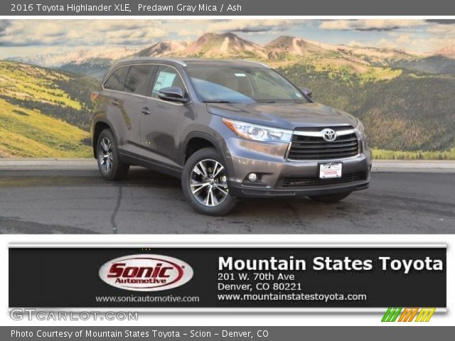 2016 Toyota Highlander XLE in Predawn Gray Mica