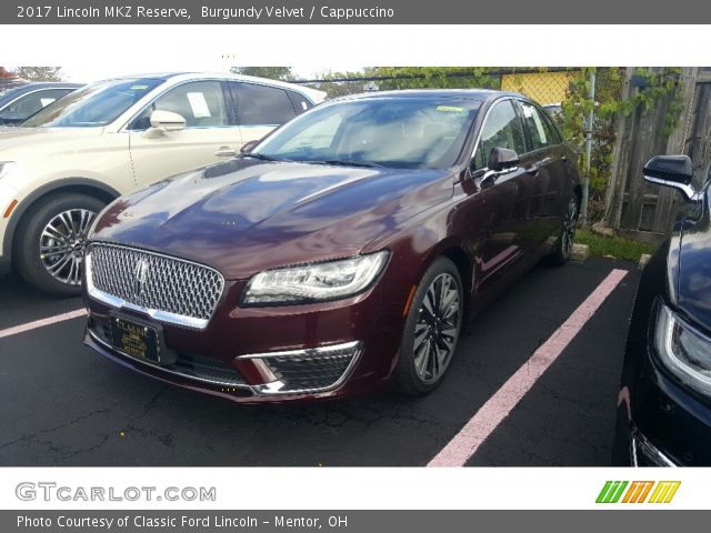 2017 Lincoln MKZ Reserve in Burgundy Velvet