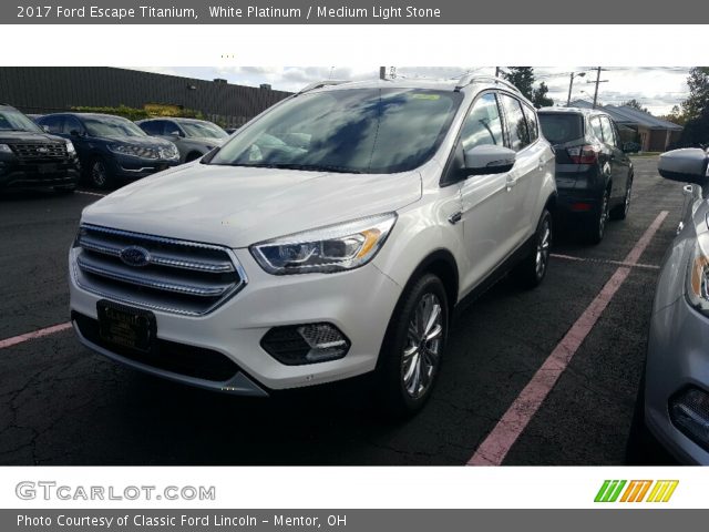 2017 Ford Escape Titanium in White Platinum