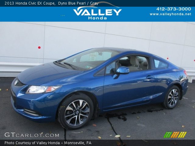 2013 Honda Civic EX Coupe in Dyno Blue Pearl