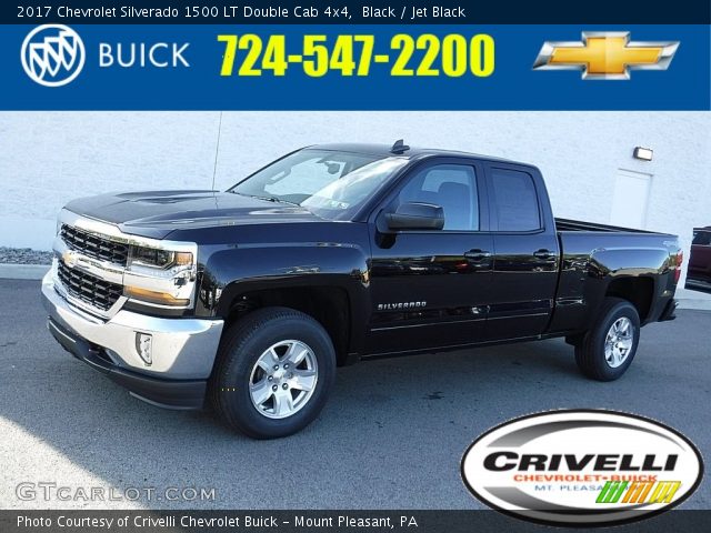 2017 Chevrolet Silverado 1500 LT Double Cab 4x4 in Black