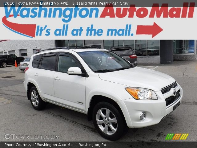 2010 Toyota RAV4 Limited V6 4WD in Blizzard White Pearl