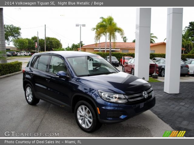 2014 Volkswagen Tiguan SE in Night Blue Metallic