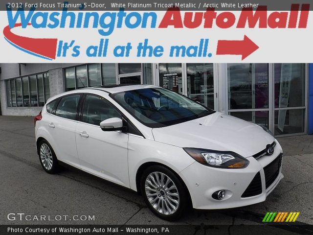 2012 Ford Focus Titanium 5-Door in White Platinum Tricoat Metallic