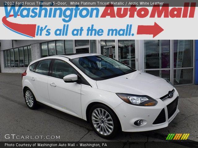 2012 Ford Focus Titanium 5-Door in White Platinum Tricoat Metallic