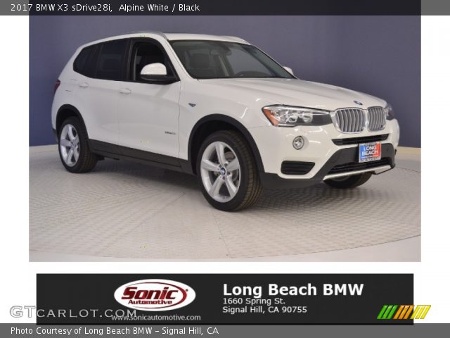 2017 BMW X3 sDrive28i in Alpine White