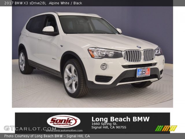 2017 BMW X3 sDrive28i in Alpine White
