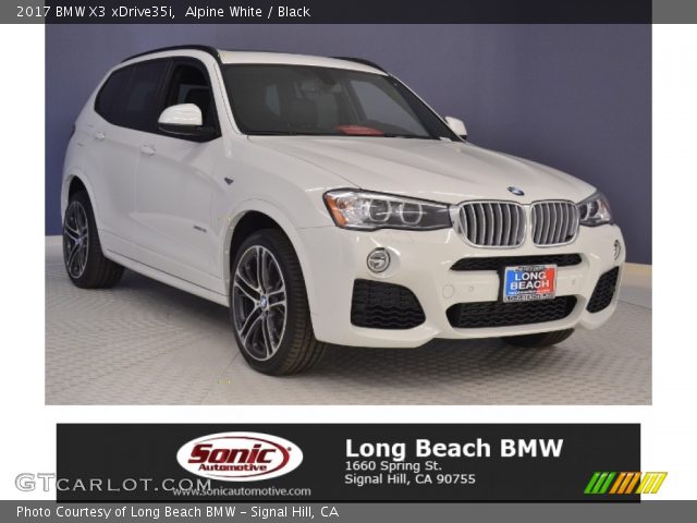 2017 BMW X3 xDrive35i in Alpine White