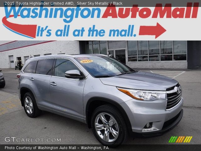 2015 Toyota Highlander Limited AWD in Silver Sky Metallic