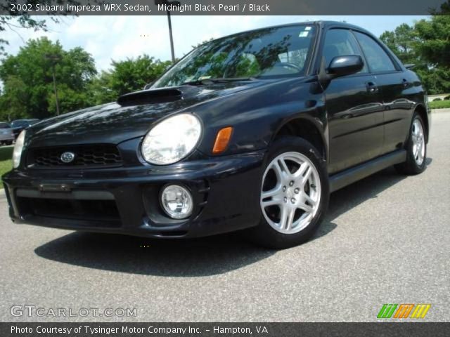 2002 Subaru Impreza WRX Sedan in Midnight Black Pearl