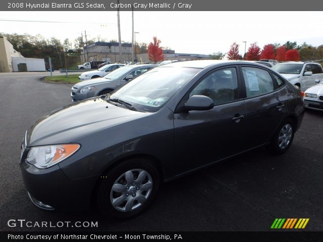 2008 Hyundai Elantra GLS Sedan in Carbon Gray Metallic
