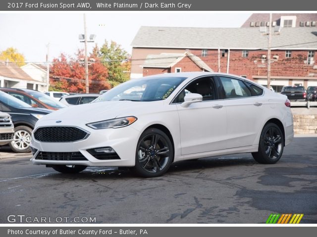 2017 Ford Fusion Sport AWD in White Platinum