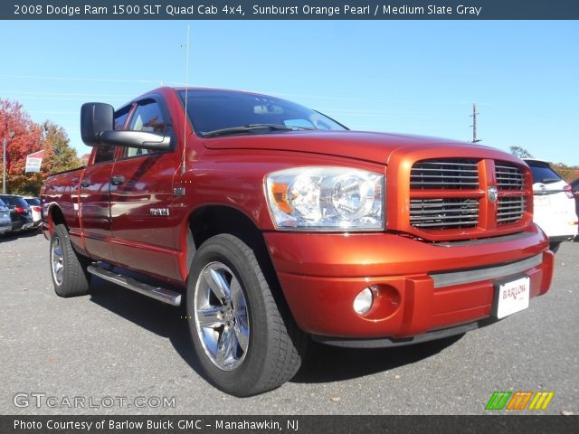2008 Dodge Ram 1500 SLT Quad Cab 4x4 in Sunburst Orange Pearl