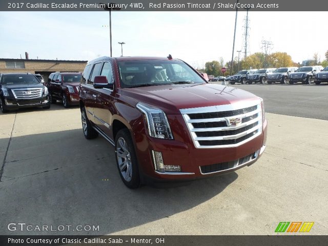 2017 Cadillac Escalade Premium Luxury 4WD in Red Passion Tintcoat