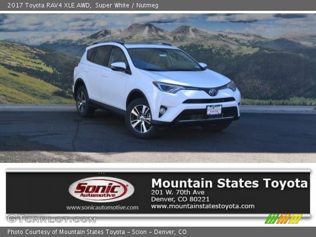 2017 Toyota RAV4 XLE AWD in Super White