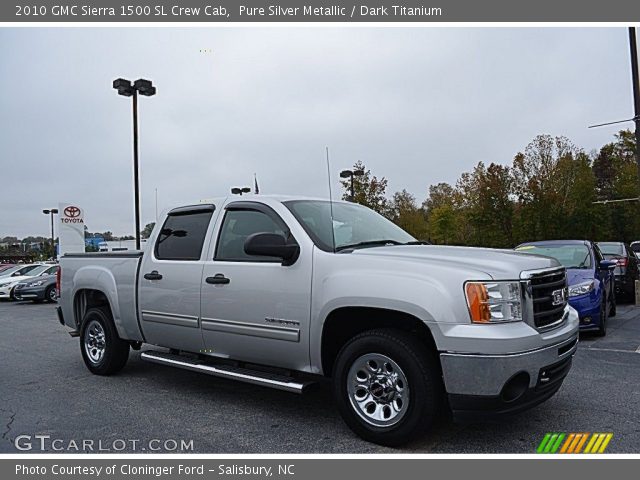 2010 GMC Sierra 1500 SL Crew Cab in Pure Silver Metallic