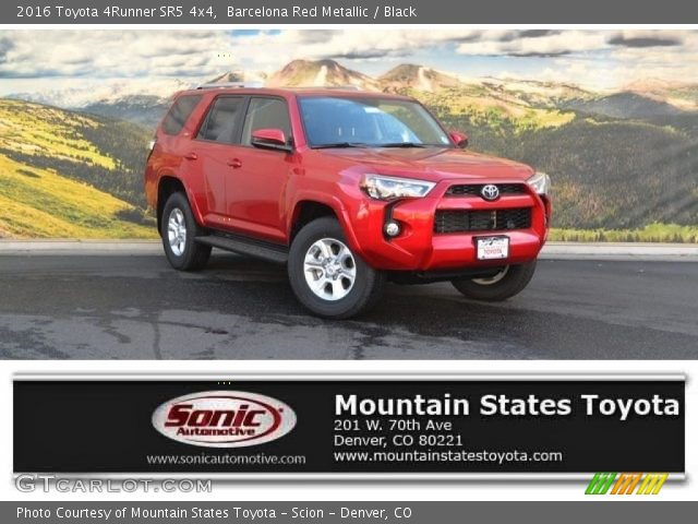 2016 Toyota 4Runner SR5 4x4 in Barcelona Red Metallic