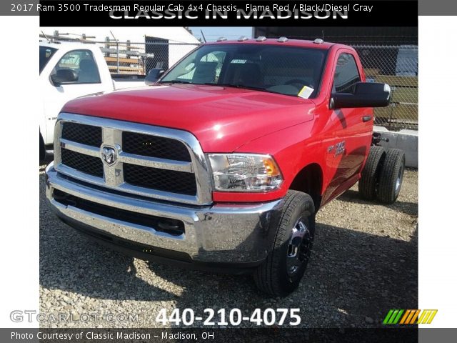 2017 Ram 3500 Tradesman Regular Cab 4x4 Chassis in Flame Red