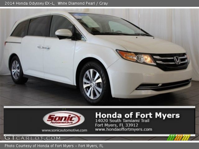 2014 Honda Odyssey EX-L in White Diamond Pearl